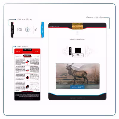 برچسب پوششی ماهوت مدل Horned Deer مناسب برای تبلت اپل iPad mini (GEN 5) 2019 A2125