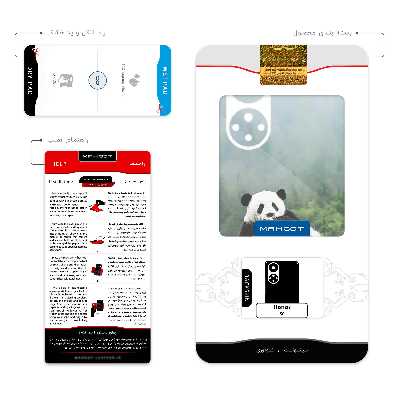 برچسب پوششی ماهوت مدل Panda مناسب برای گوشی موبایل آنر 50