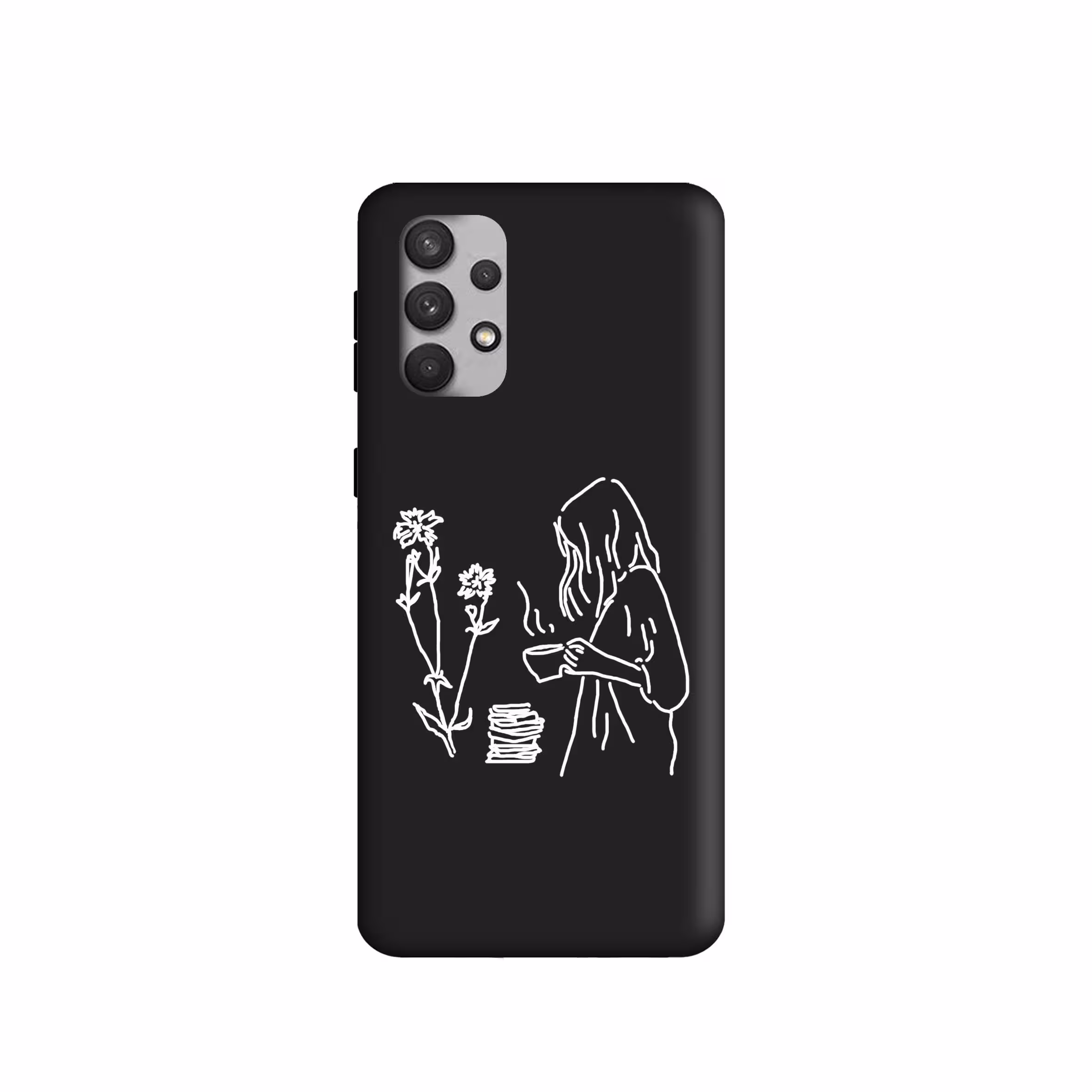 کاور طرح دخترانه مینیمال کد 1100 مناسب برای گوشی موبایل سامسونگ Galaxy A32 4G
