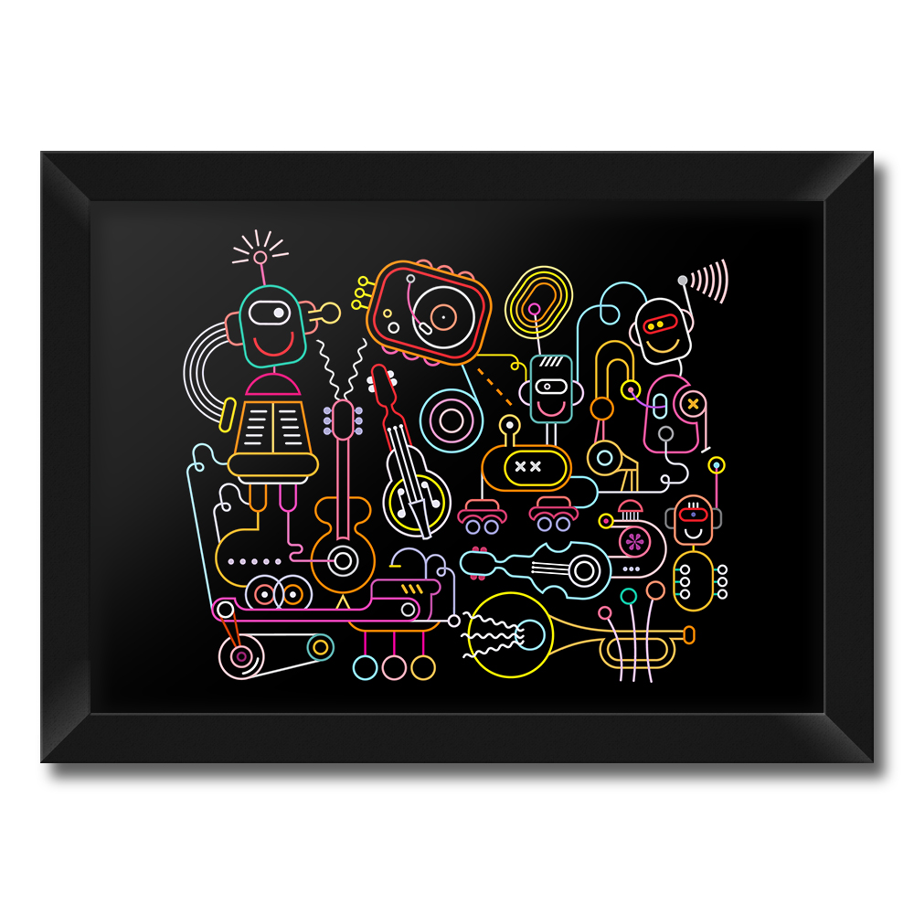 تابلو فنچ آرت طرح انتزاعی کد ABS104