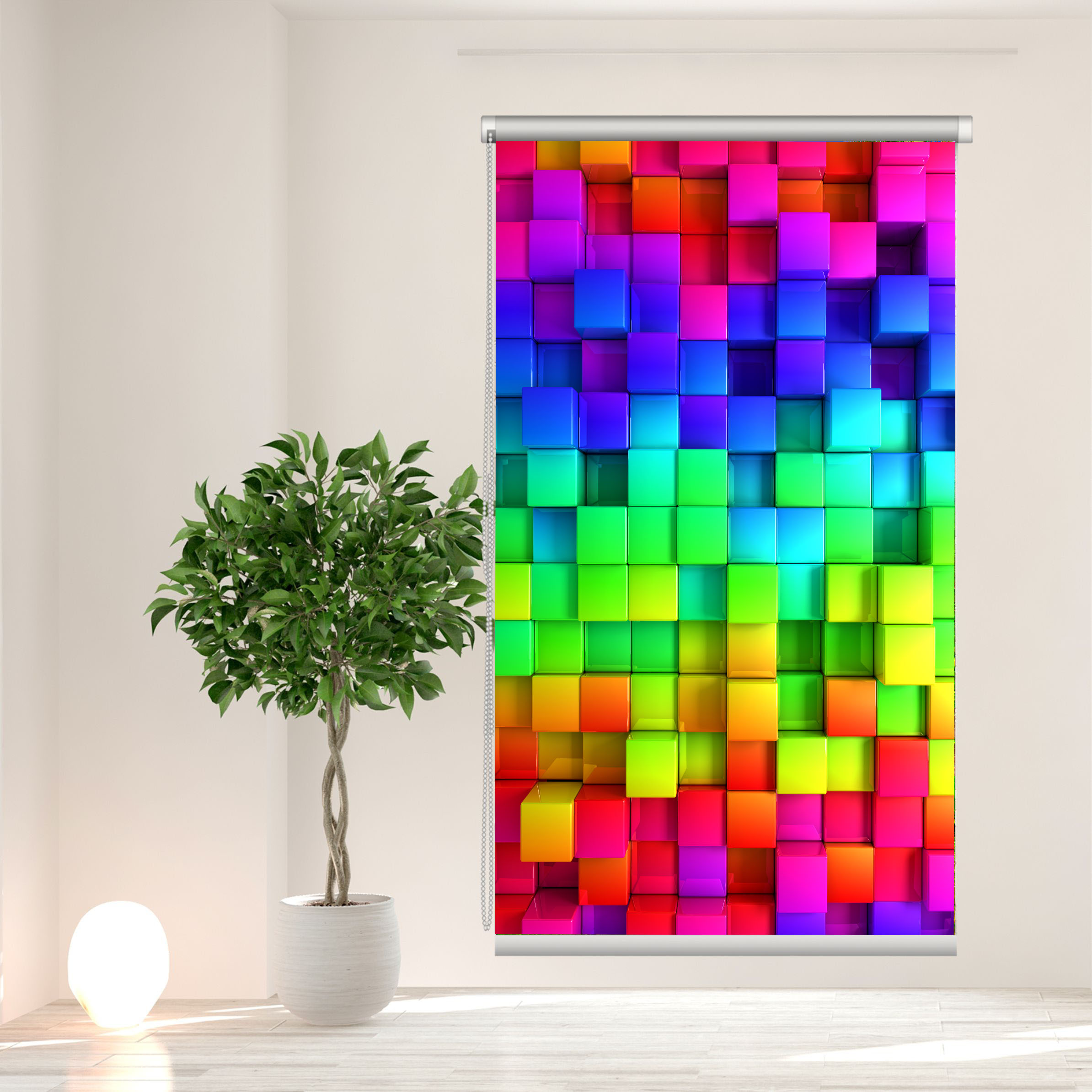 پرده شید مدل 3D.027 سایز 100x180 سانتیمتر 