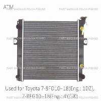 رادیاتور لیفتراک تویوتا مدل Toyota 7-8FD10~18(Eng.: 1DZ), 7-8FG10~18 Eng.: 4Y/5K