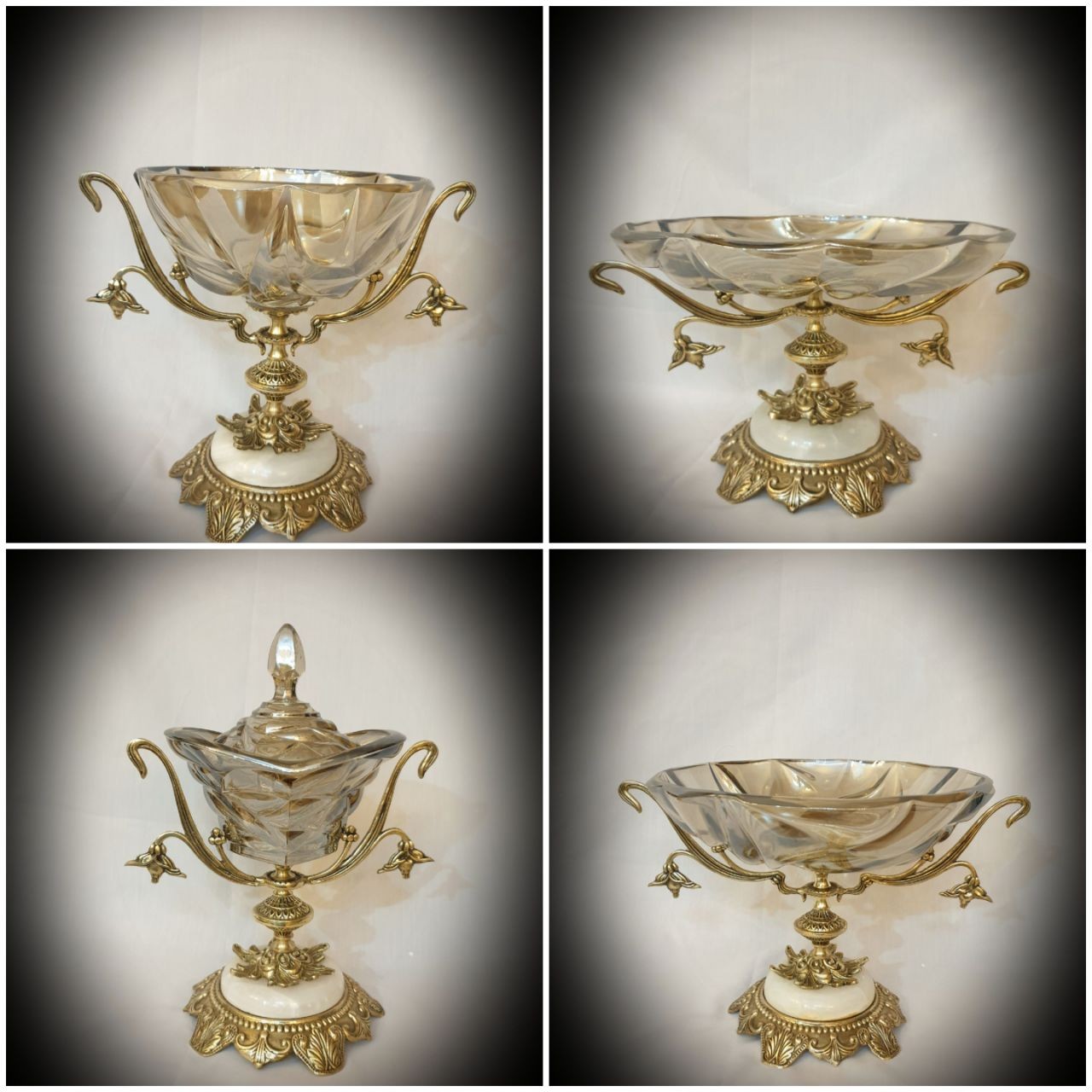 سرویس پزیرایی شامپاین با پایه برنزی