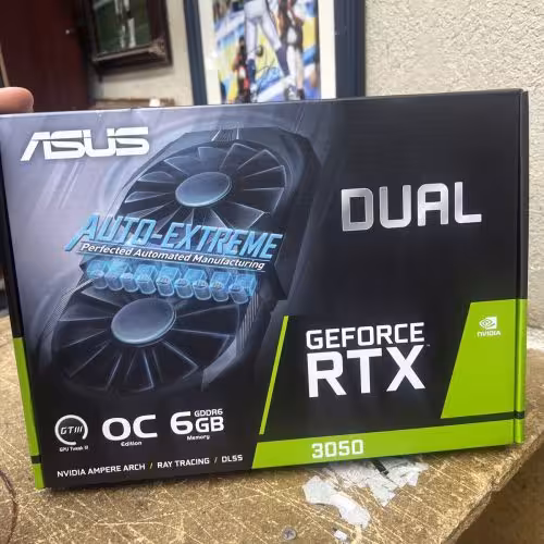 کارت گرافیک ایسوس مدل Dual GeForce RTX 3050 OC Edition 6GB ظرفیت 6 گیگ (آکبند-گارانتی حامی)