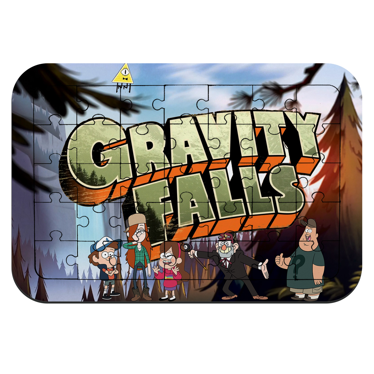 پازل 35 تکه طرح انیمیشن آبشار جاذبه مدل NI608