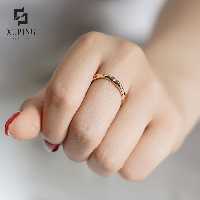 انگشتر ژوپینگ اصل با روکش طلا کد XPR812-5