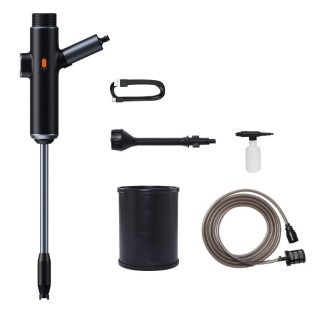 Baseus Dual Power Portable Electric Car Wash Spray Nozzle TZCRDDSQ-01（set）Black
