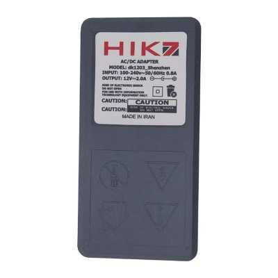 آداپتور 12 ولت 2 آمپر مدل hik7-12-2