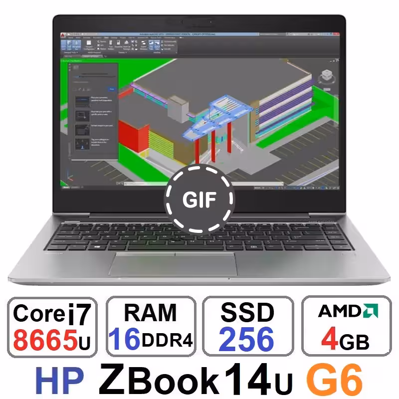 لپ تاپ اچ پی HP ZBook 14u G6 CORE i7 8665u رم16