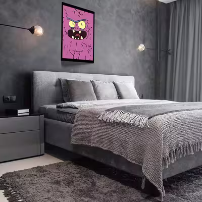 تابلو مدل Rick &amp;amp; Morty کد F-1043