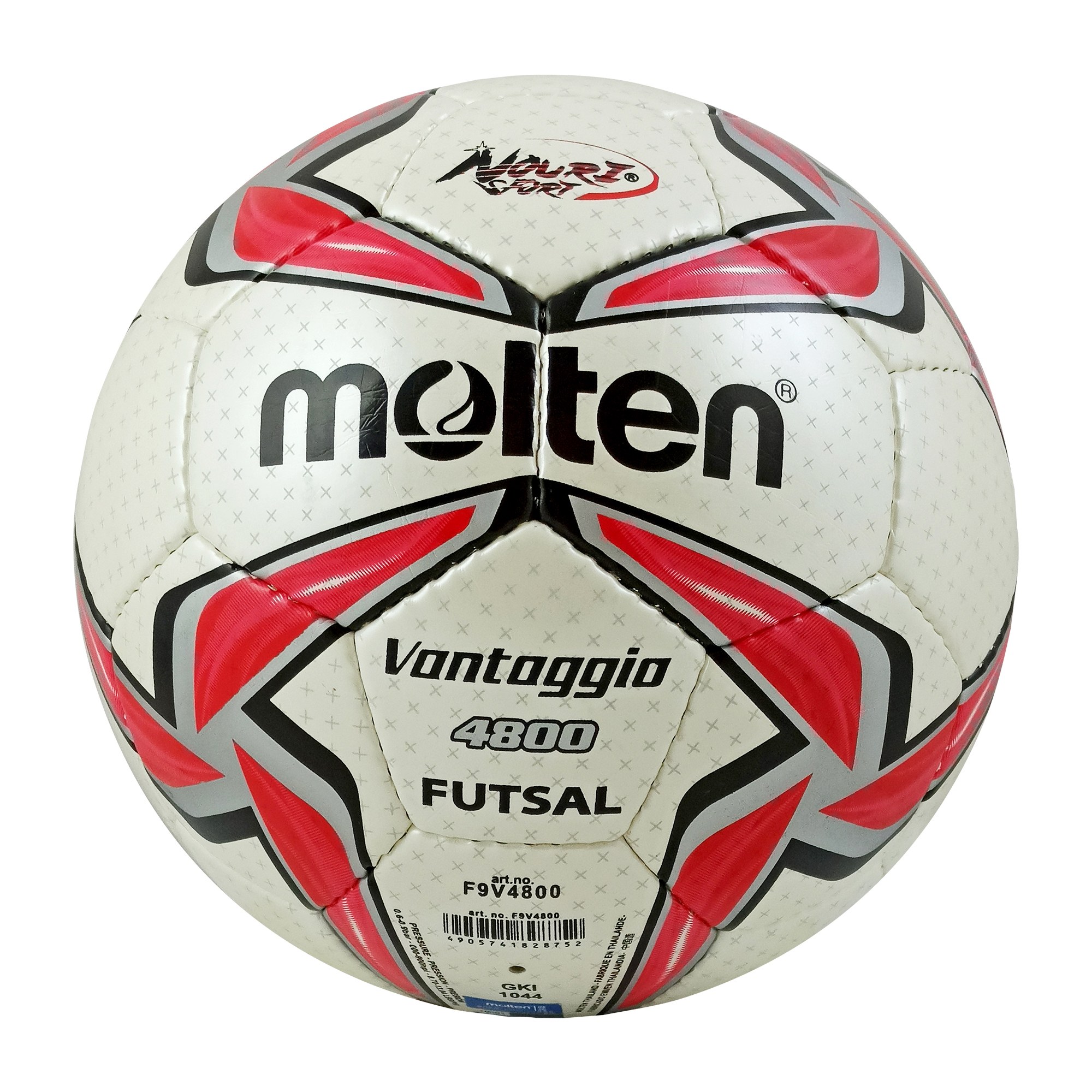توپ فوتسال مولتن ونتاژیو 4800 دوختی سایز 4  قرمز گرید B