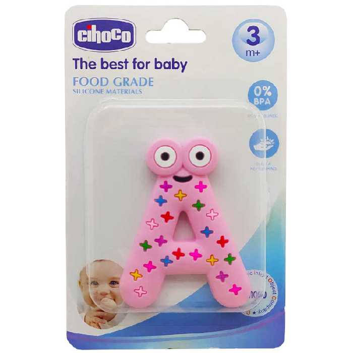 دندان گیر سیلیکونی حرف A انگلیسی چیوکو Cihoco