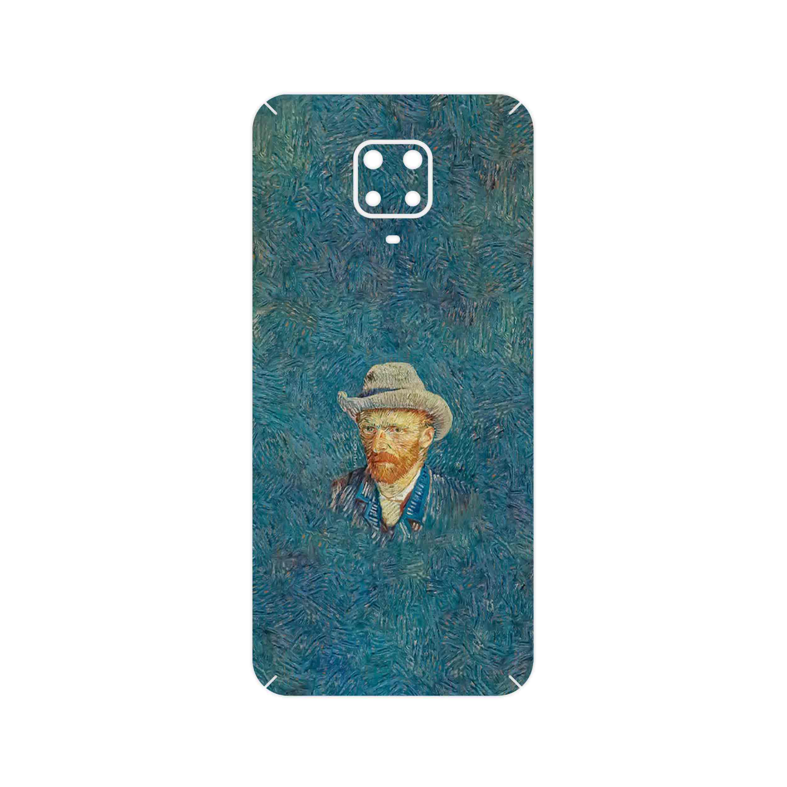 برچسب پوششی ماهوت مدل Self portrait with a gray felt hat مناسب برای گوشی موبایل شیائومی Redmi Note 9 Pro