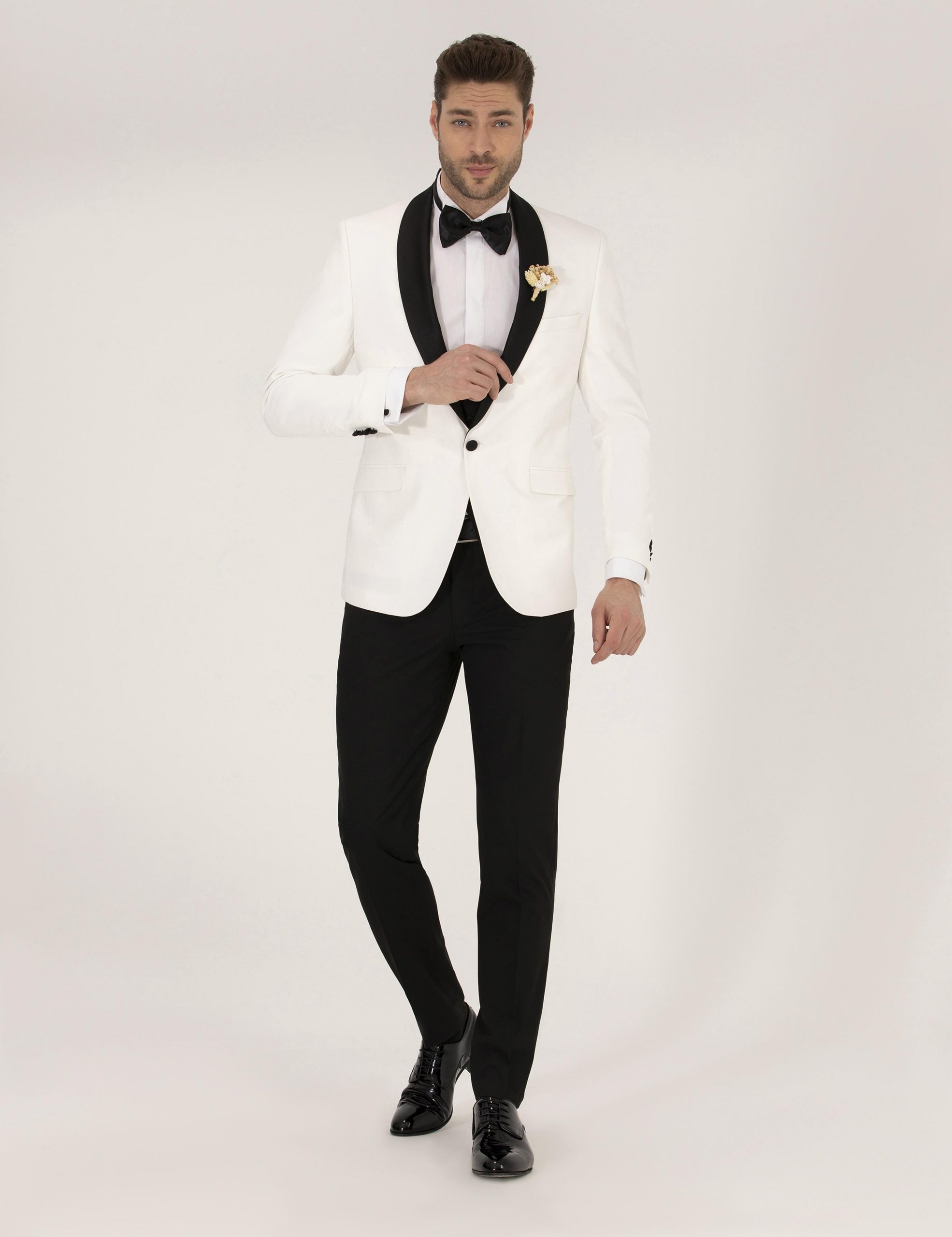 کت و شلوار مردانه بژ پیرکاردین - فروشگاه لباس شهرمون