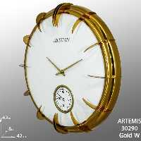 ساعت دیواری آرتمیس کد 30290 Gold White طلایی سفید