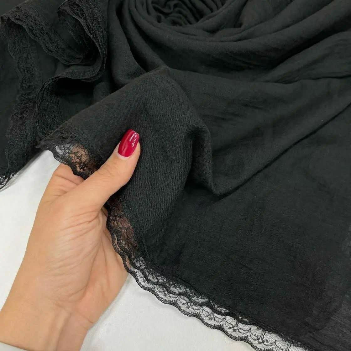 روسری مشکی جذاب مزون دوز