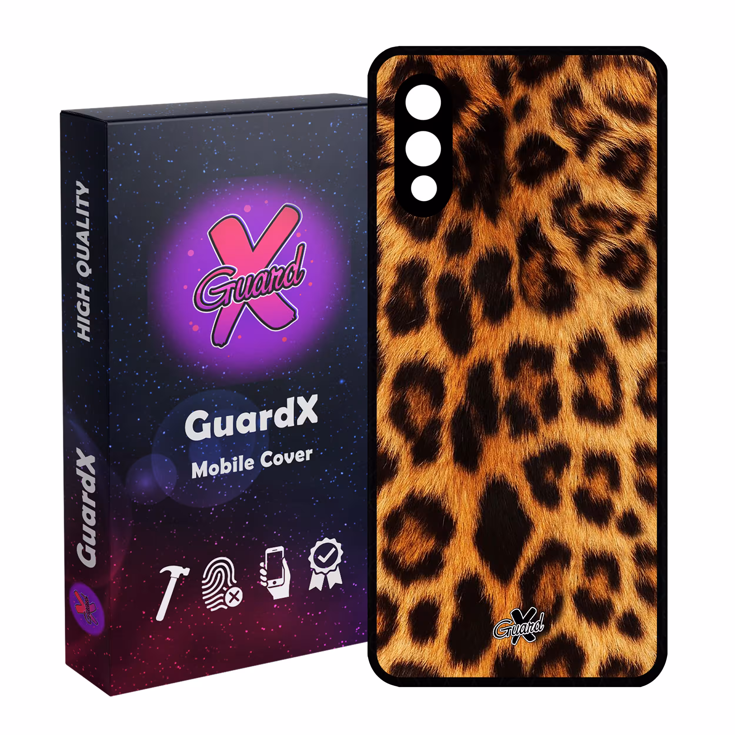 کاور گارد ایکس طرح Leopard مدل Glass10095 مناسب برای گوشی موبایل سامسونگ Galaxy A02 / M02