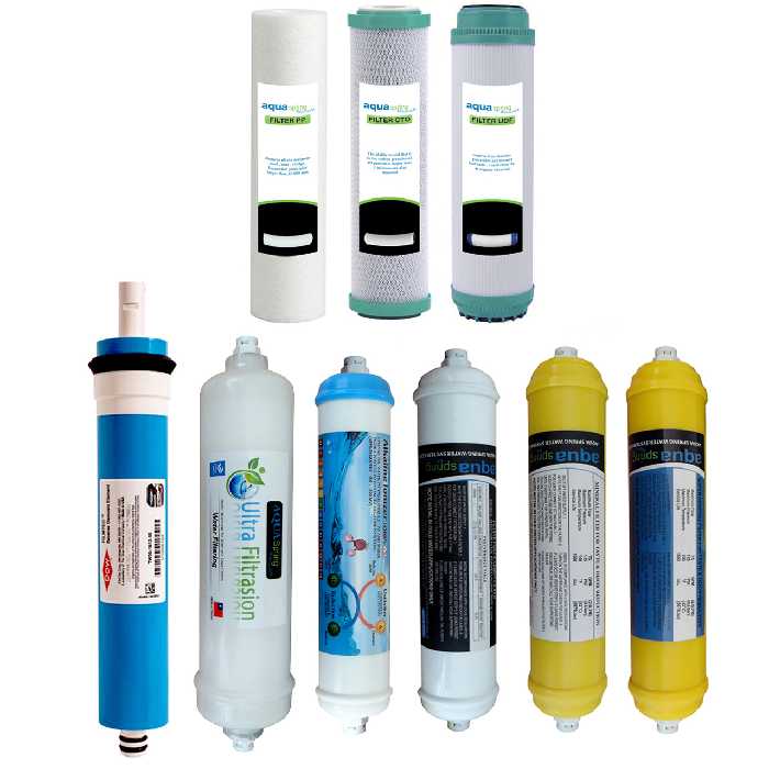  فیلتر دستگاه تصفیه کننده آب مدل SPARE FILTER - 9M مجموعه 9 عددی