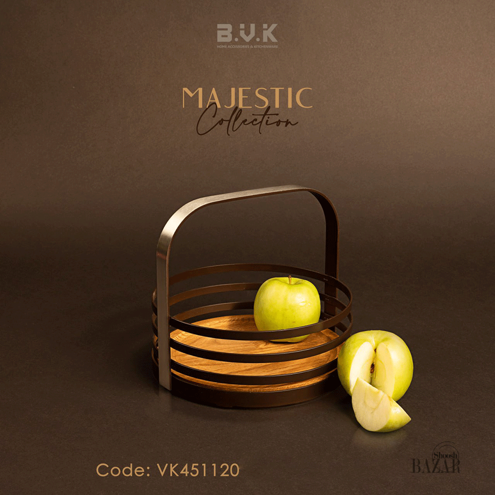 ظرف سرو گرد کوچک بی وی کی کد 451120 مدل مجستیک