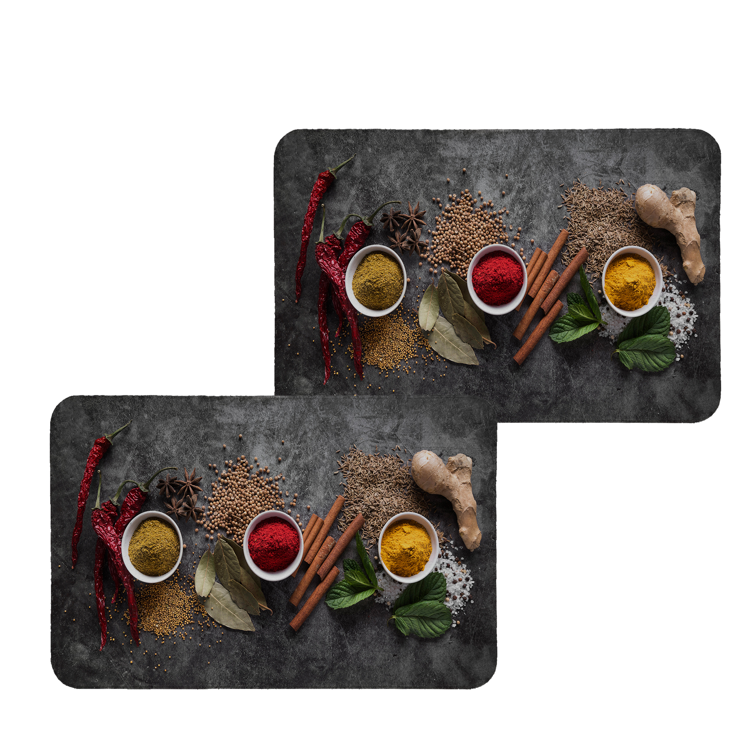 زیربشقابی طرح ادویه کد 8315 مجموعه 2 عددی