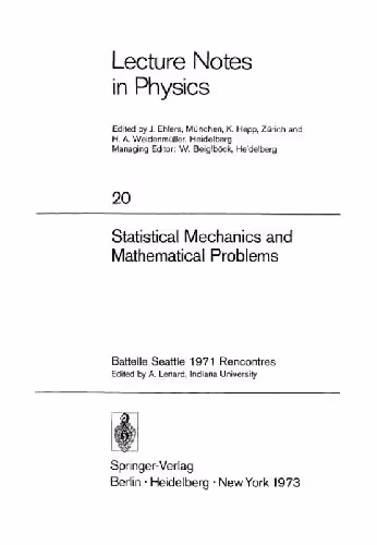 خرید و دانلود نسخه کامل کتاب Statistical Mechanics and Mathematical Problems