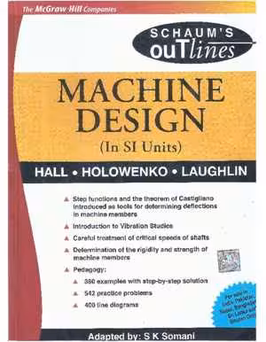 [PDF] دانلود کتاب Machine Design, 5th ed, 2008