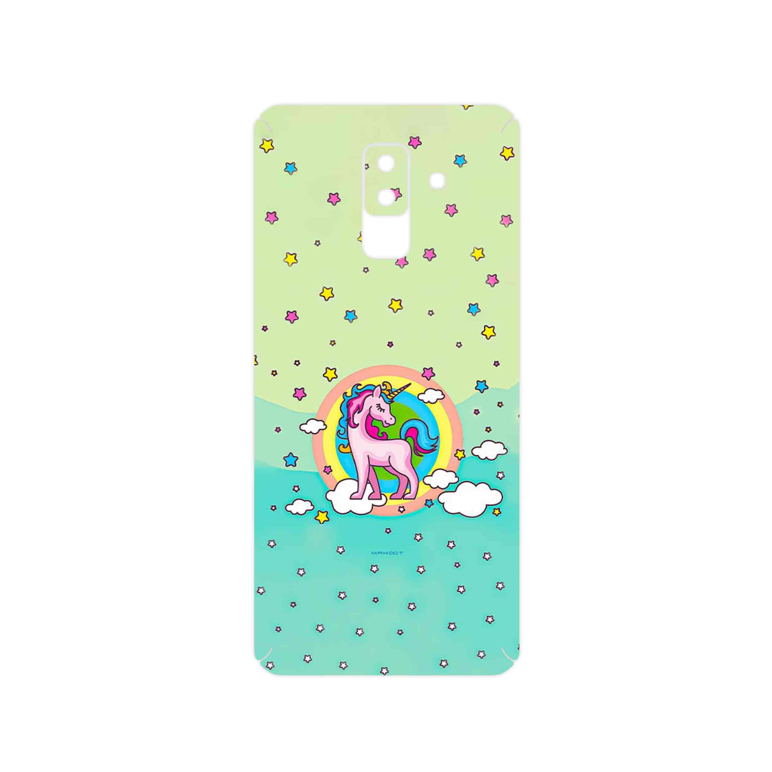 برچسب پوششی ماهوت مدل Rainbow unicorn adventure مناسب برای گوشی موبایل سامسونگ Galaxy A6 Plus 2018