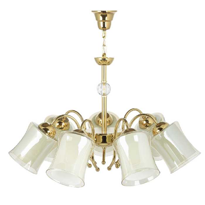 لوستر و چراغ دیواری چشمه نور کد A833/7-1-Pro مجموعه دو عددی