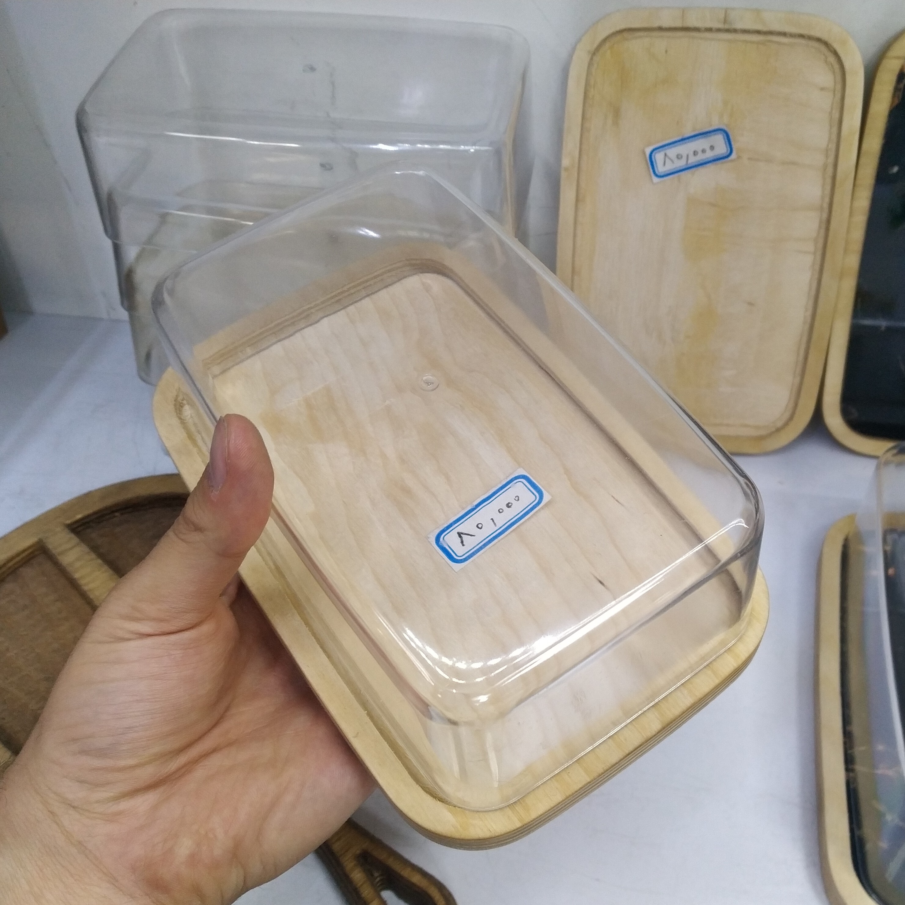 ظرف سرو همه کاره ( خرما خوری ، کره پنیر ، بیسکوییت و ) چوب روس قابل شست و شو
