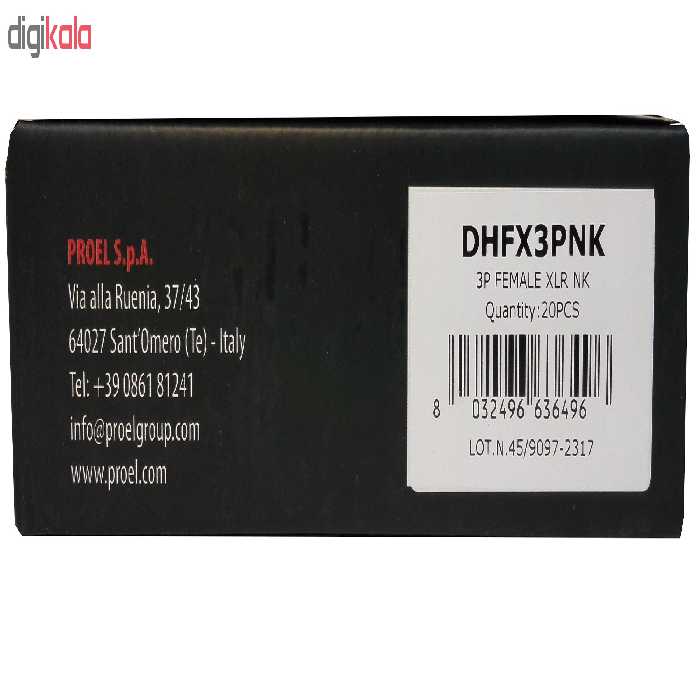 کانکتور سر کابلی کنان مادگی پروئل مدل DHFX3PNK
