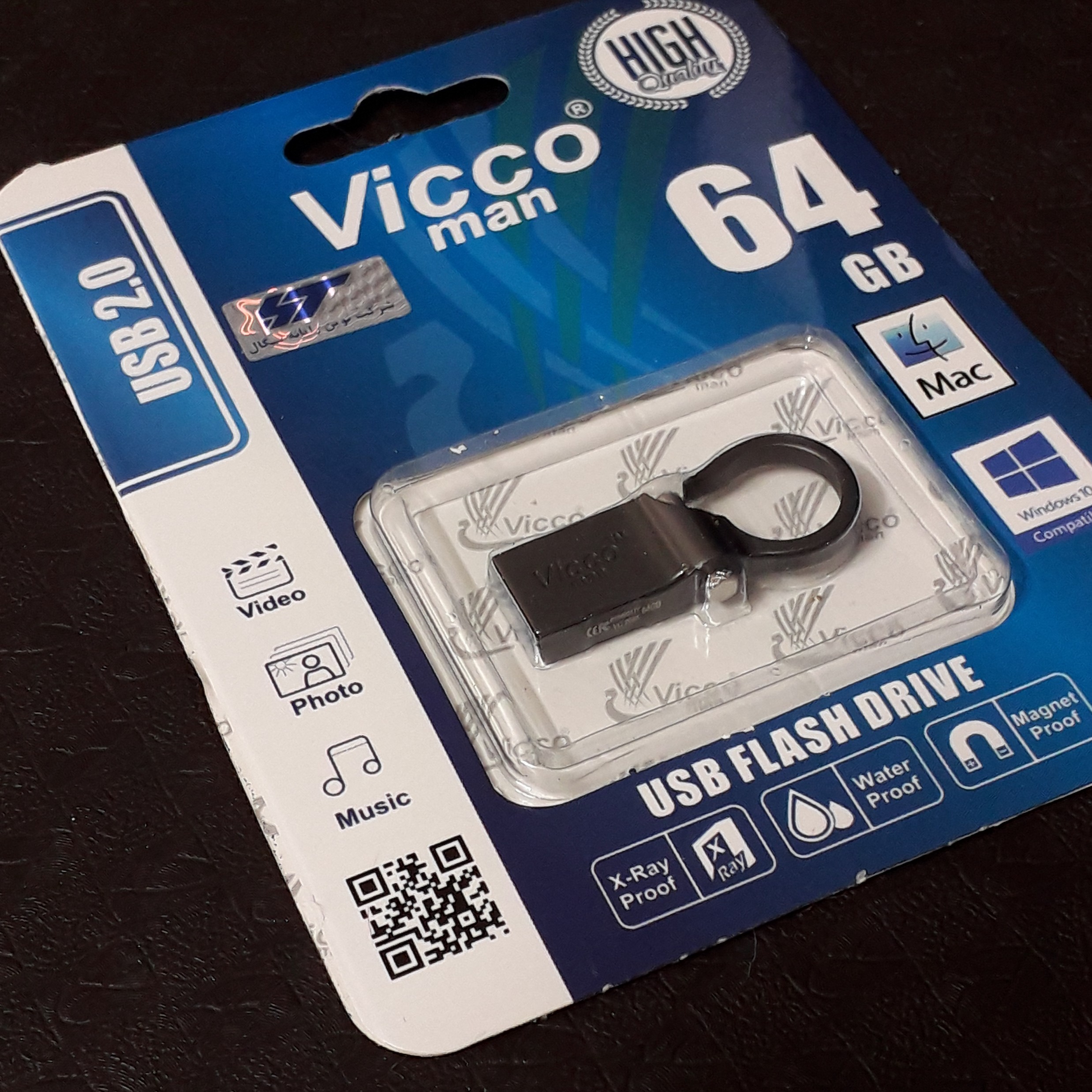 فلش ویکومن 64 گیگ گیره دار