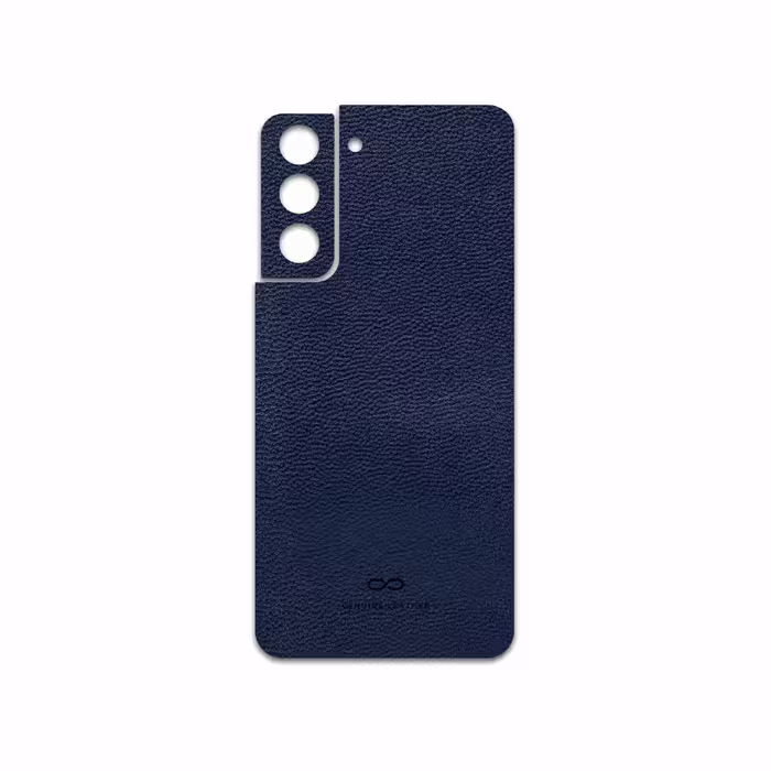 برچسب پوششی ماهوت مدل Deep-Blue-Leather مناسب برای گوشی موبایل سامسونگ Galaxy S21 FE 5G