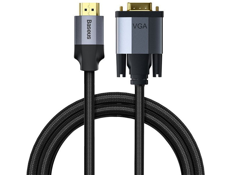 کابل HDMI به VGA بیسوس مدل Enjoyment Series HDMI Male To VGA Male CAKSX-JOG