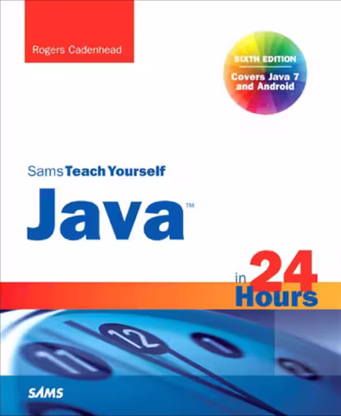 خرید و دانلود نسخه کامل کتاب Sams Teach Yourself Java in 24 Hours