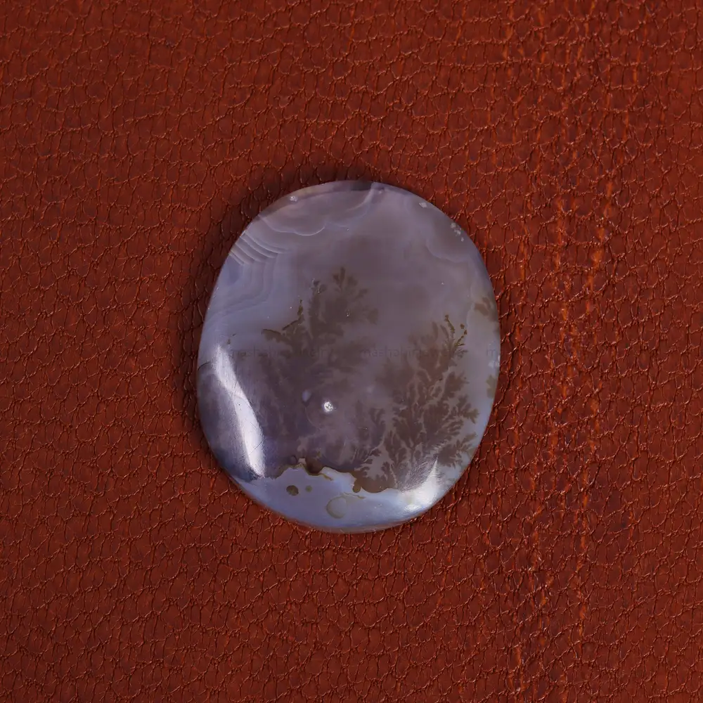 نگین عقیق شجر کد 21358 - جواهری مشاهیر