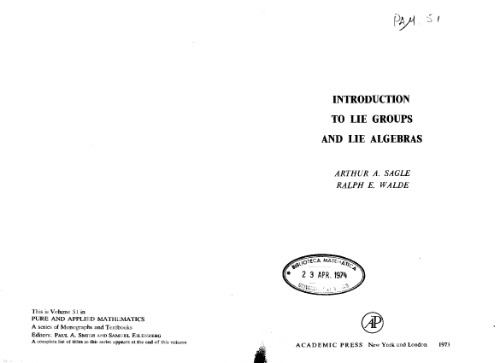 خرید و دانلود نسخه کامل کتاب Introduction to Lie groups and Lie algebras