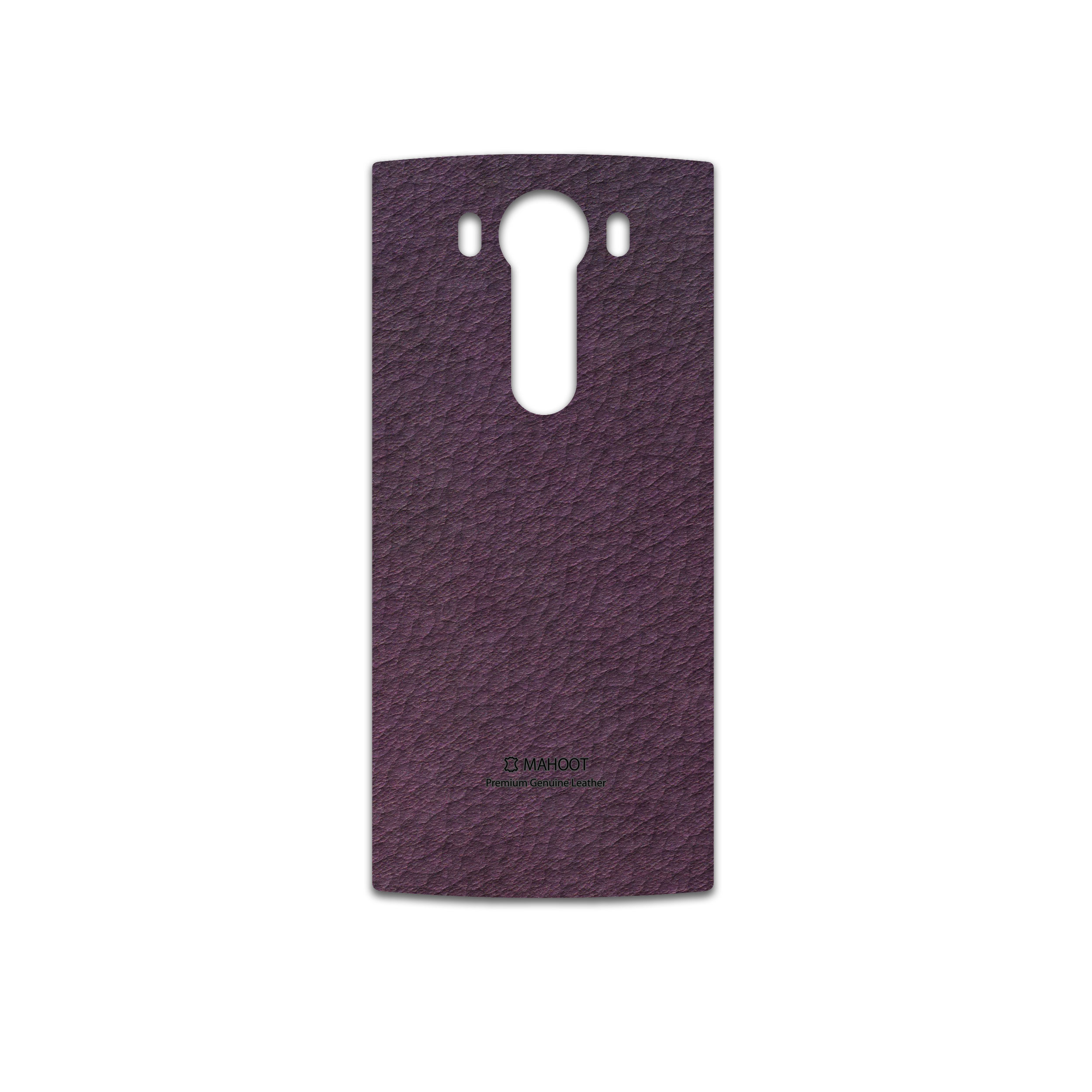 برچسب پوششی ماهوت مدل Purple-Leather مناسب برای گوشی موبایل ال جی V10