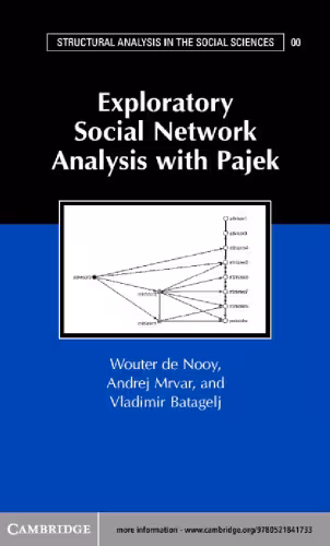 خرید و دانلود نسخه کامل کتاب Exploratory Social Network Analysis with Pajek