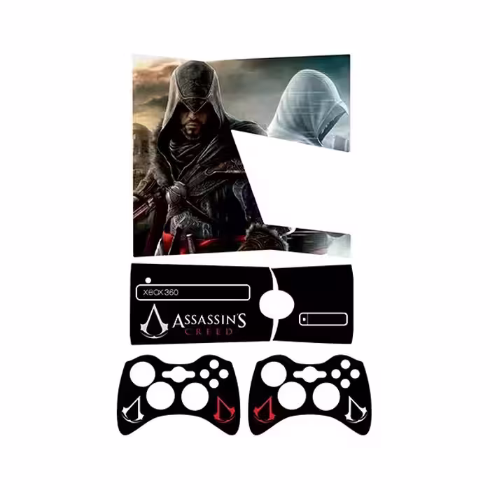 برچسب ایکس باکس 360 اسلیم طرح Assassins Creed کد 10 مجموعه 4 عددی