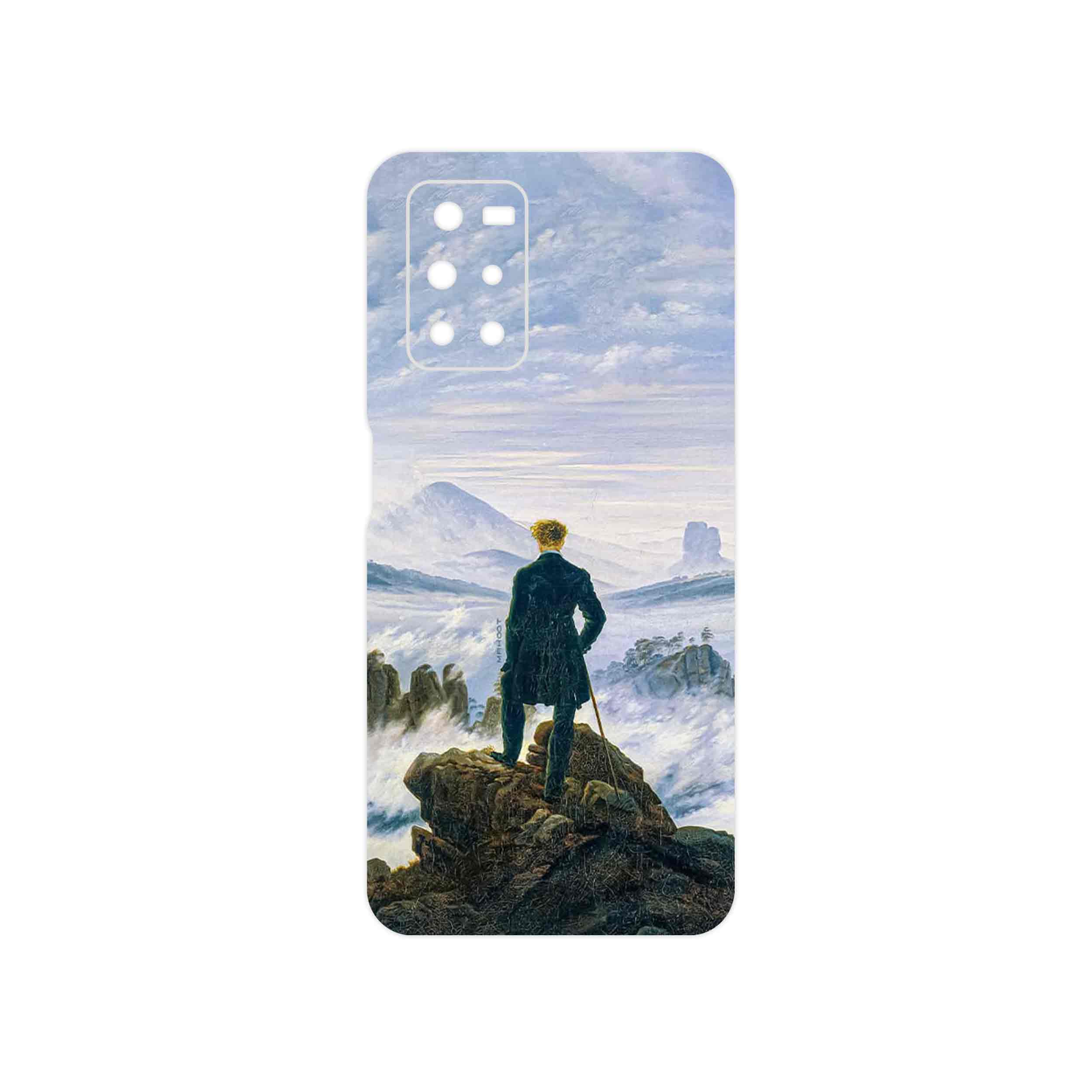 برچسب پوششی ماهوت مدل Wanderer above the Sea of Fog مناسب برای گوشی موبایل شیائومی Redmi Note 11 4G