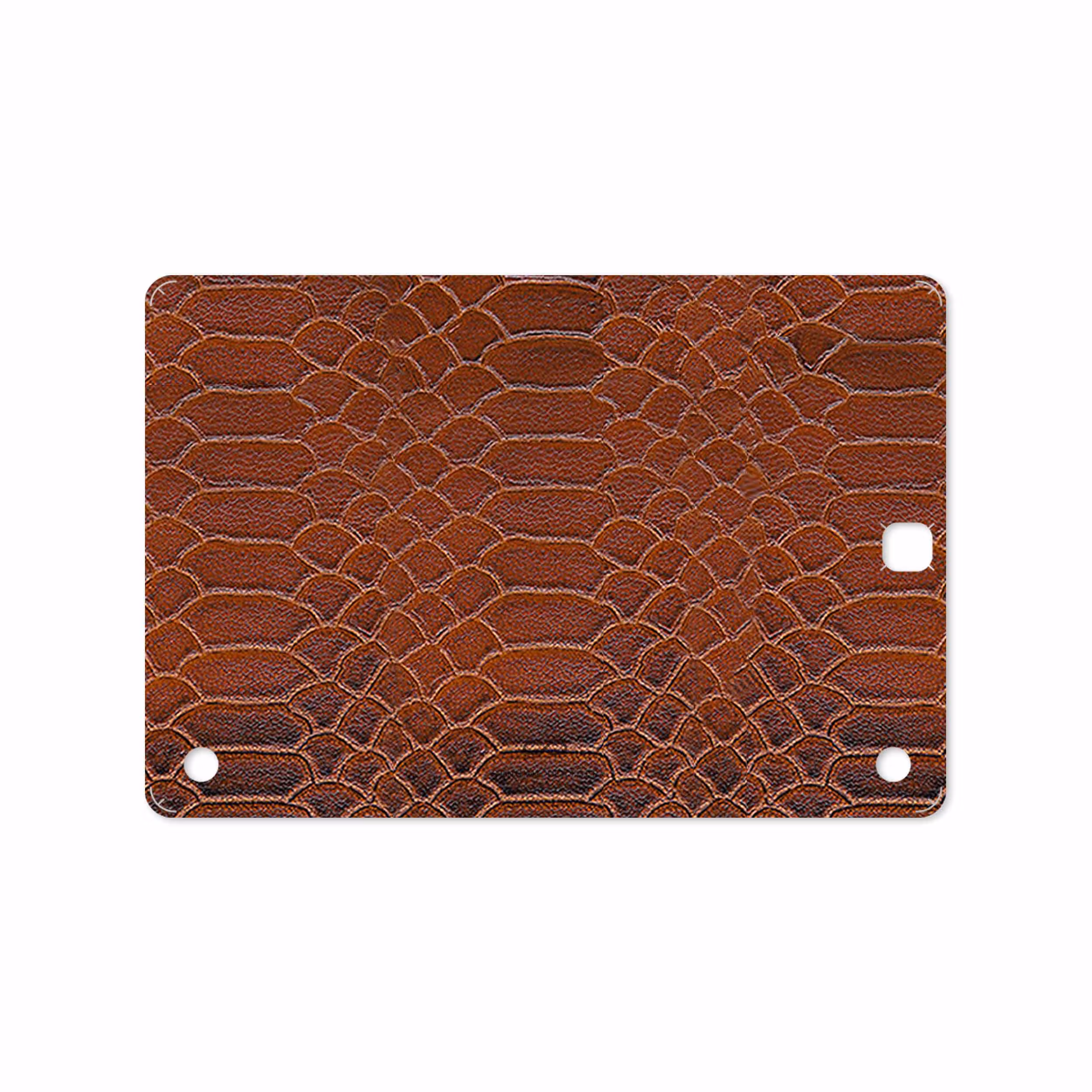 برچسب پوششی ماهوت مدل Brown-Snake-Leather مناسب برای تبلت سامسونگ Galaxy Tab A 9.7 2015 T550