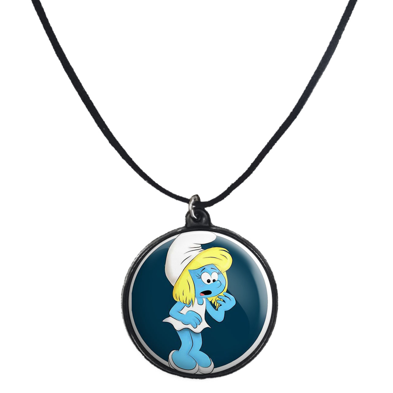 گردنبند پرمانه طرح اسمورف کد pmb.10515