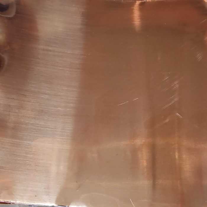 ورقه مسی کاغذ مسی  پانزده در سیزده سانت سانت مس اصل و ناب