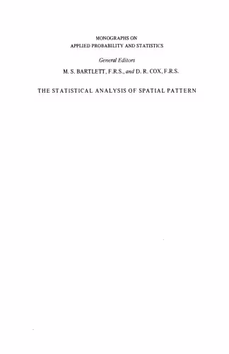 خرید و دانلود نسخه کامل کتاب The Statistical Analysis of Spatial Pattern