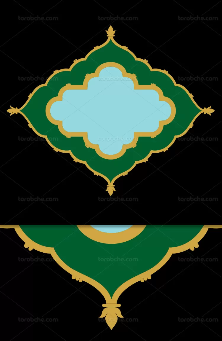 کادر تذهیب تو در تو | گرافیک با طعم تربچه