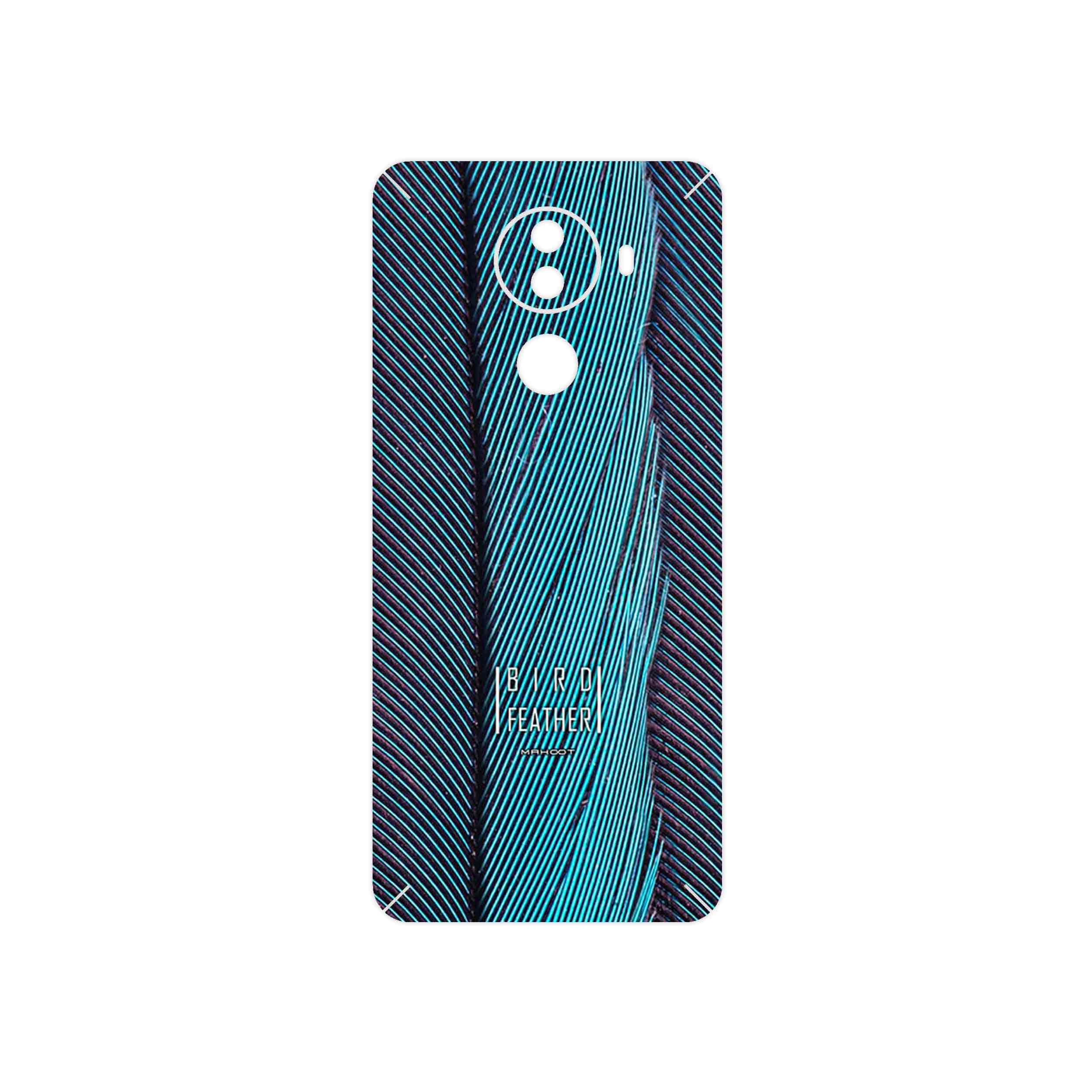 برچسب پوششی ماهوت مدل Turquoise feathers مناسب برای گوشی موبایل جی ال ایکس M1
