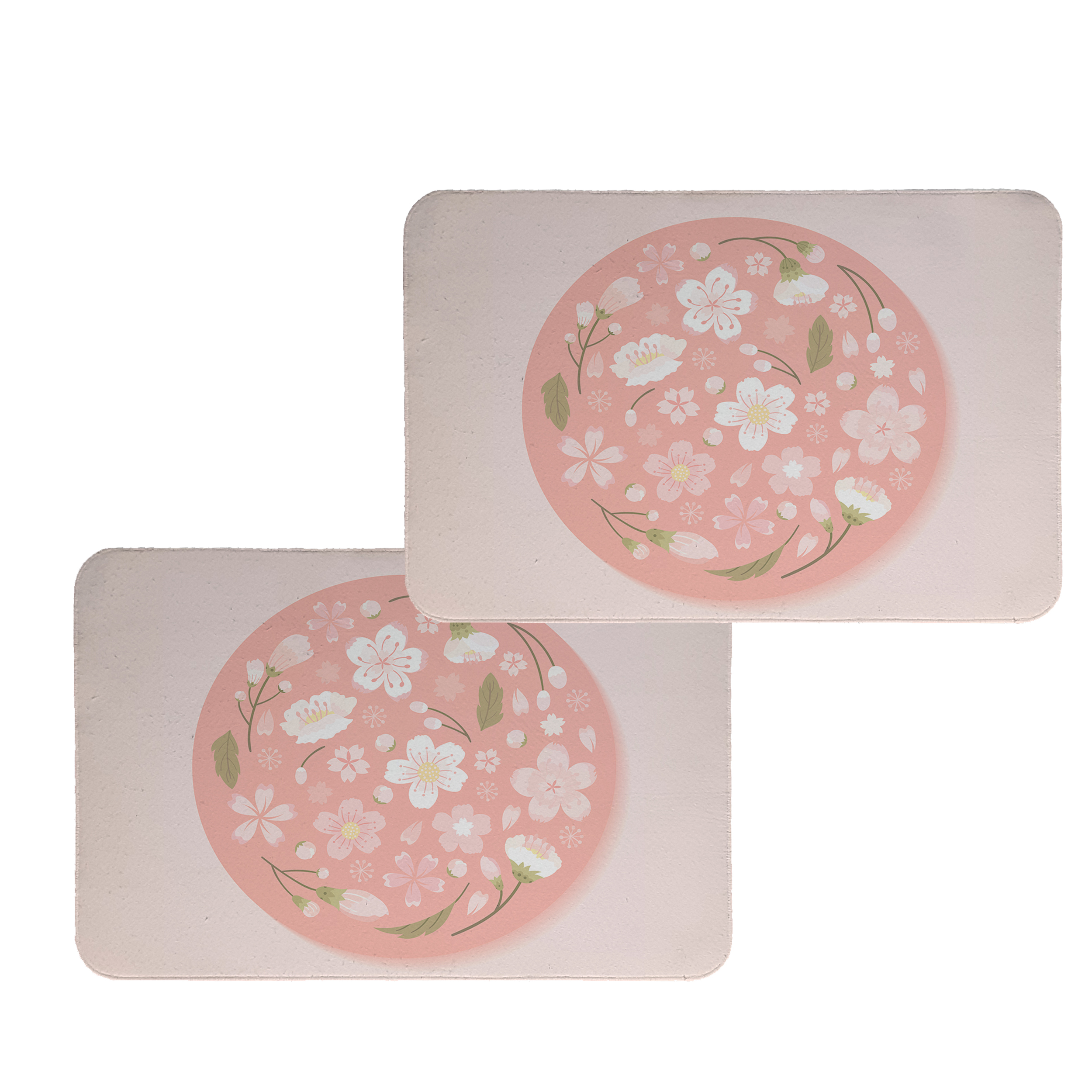 زیربشقابی طرح گل کد 8395 مجموعه 2 عددی