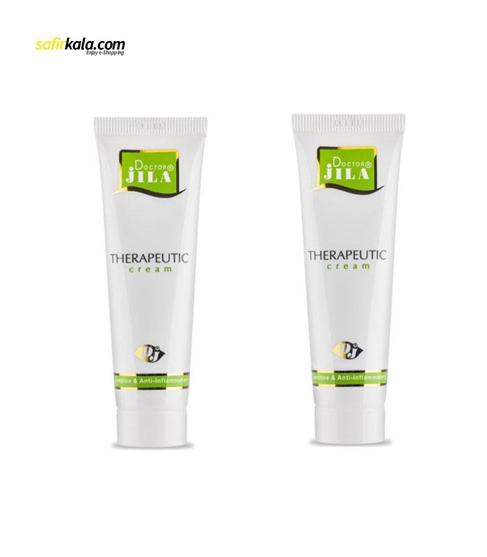 کرم ترمیم کننده دکتر ژیلا مدل THERAPEUTIC حجم 30 میلی لیتر بسته 2 عددی