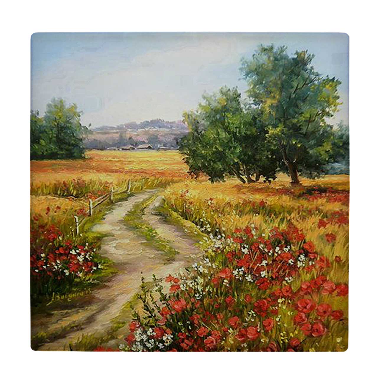  کاشی کارنیلا طرح جاده ای در مزرعه کد wkk1000