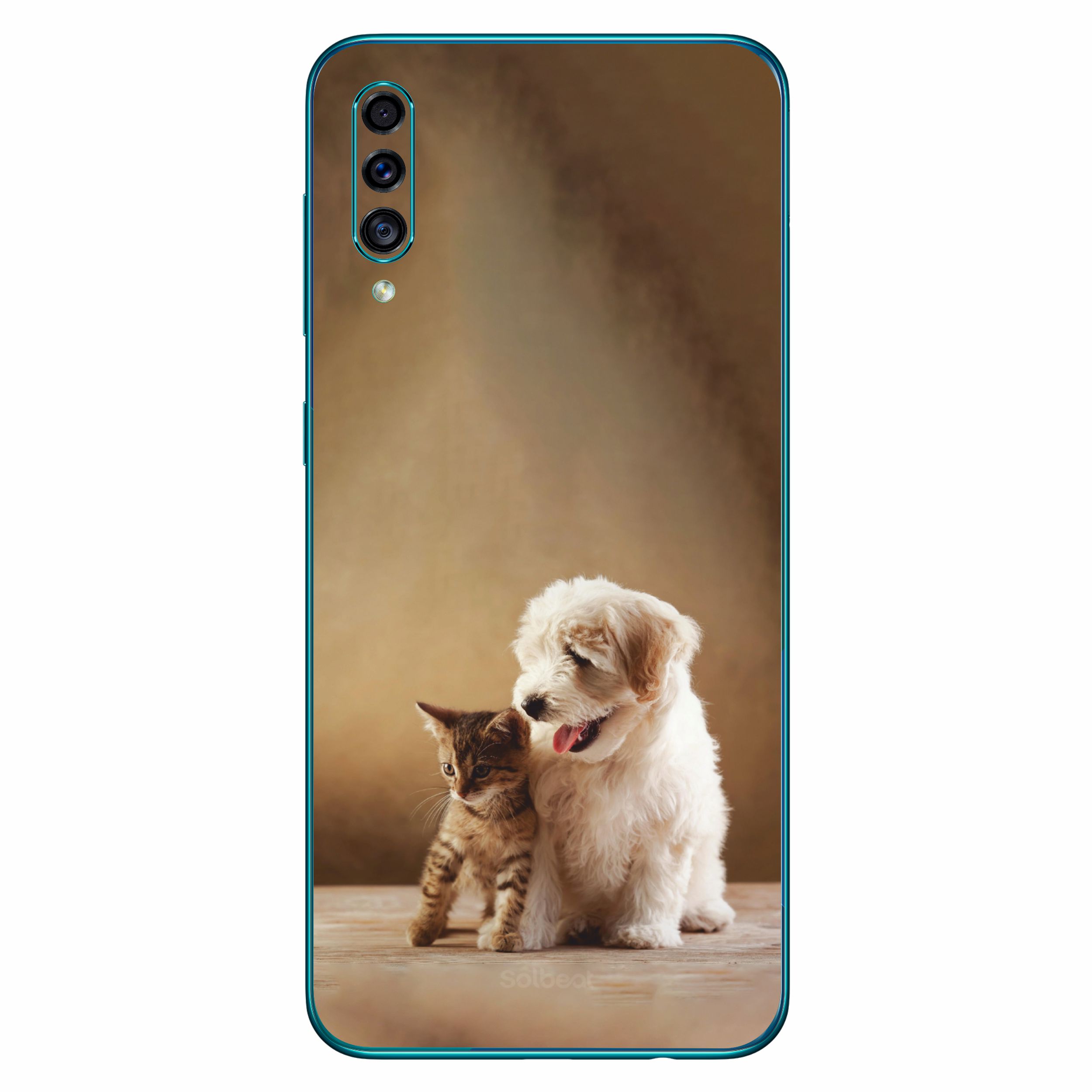 برچسب پوششی سلبیت مدلCAT &amp; DOG مناسب برای گوشی موبایل سامسونگ Galaxy A30S